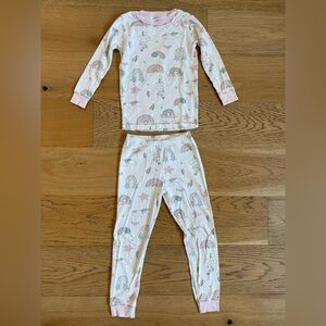 Like New Baby Noomie Rainbow & Cloud Pajama Set